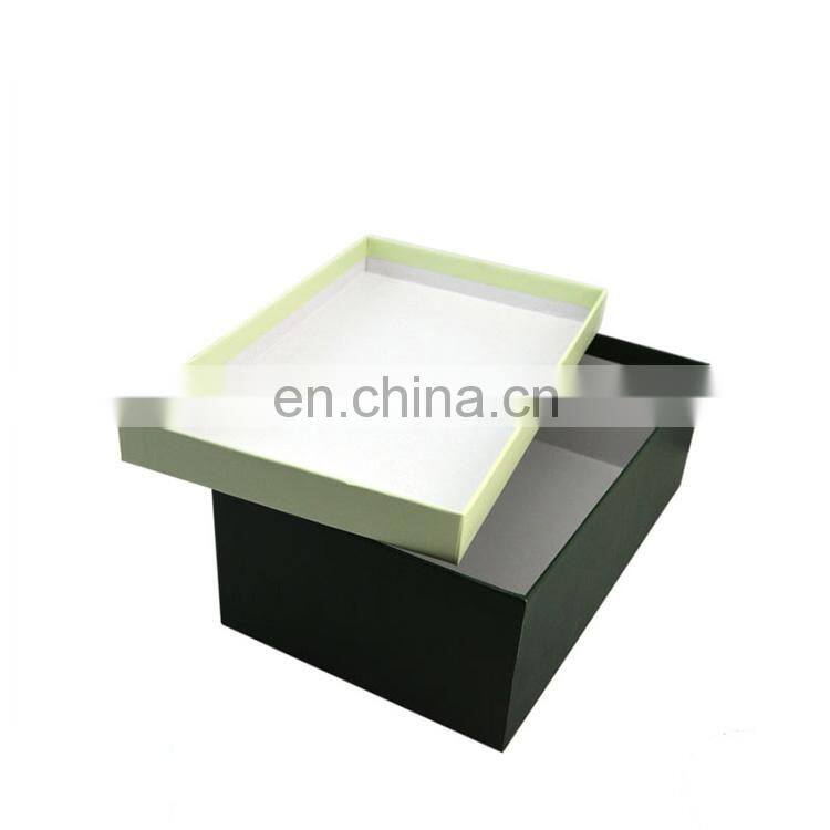 High Quality Lid and Base Paper Box for Recycled Cardboard Packaging Shoe Boxes with Custom Logo