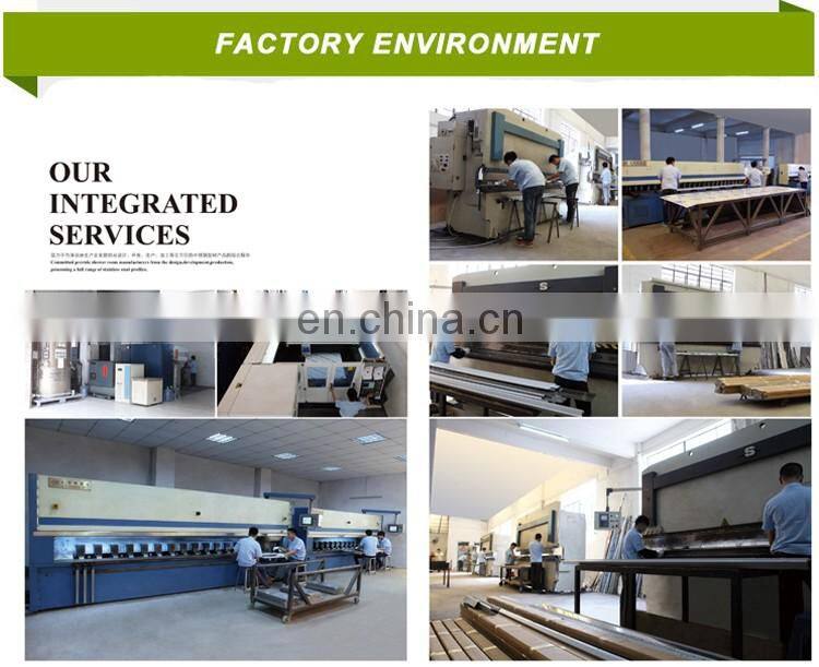 foshan wholesale cheap hotel stainless steel Tempered glass shower cubicle