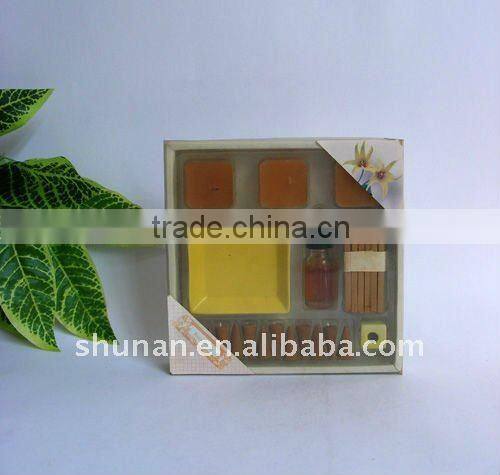 scented incense sticks/Cone incense/perfume sticks gift set with ceramic holder