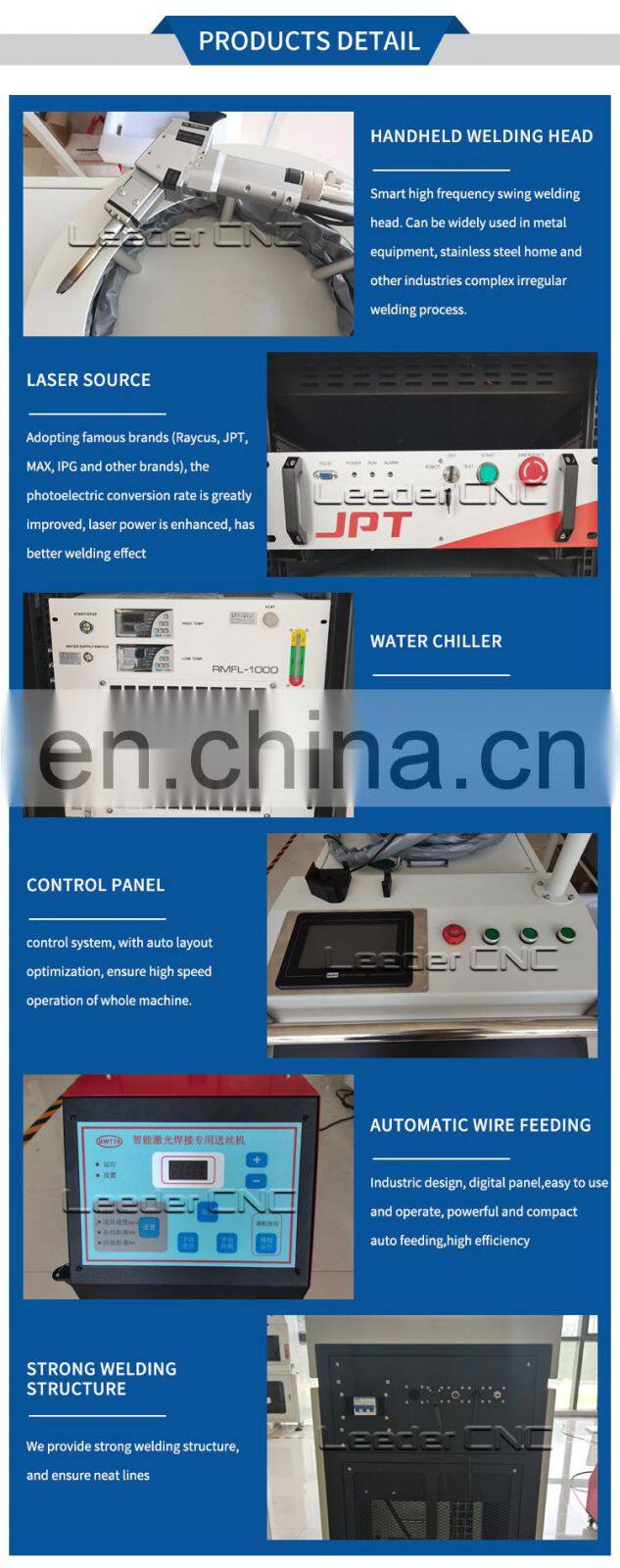 Handheld Cnc Fiber Laser Welding Machine 500w 750w 1000w Stainless Steel Laser Price For Sale