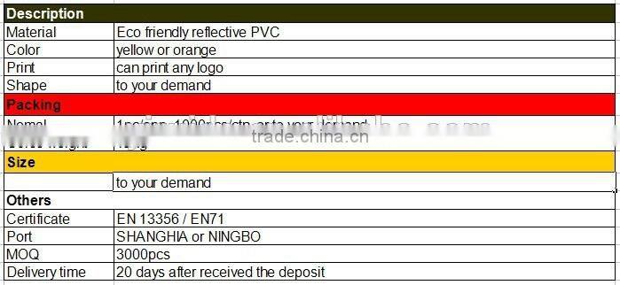 Promotion good price keychain reflector