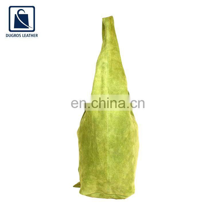 Magnet Closure Type Fashion Style Luxury Anthracite Fitting Stylish Look Genuine Leather Handbag for Women