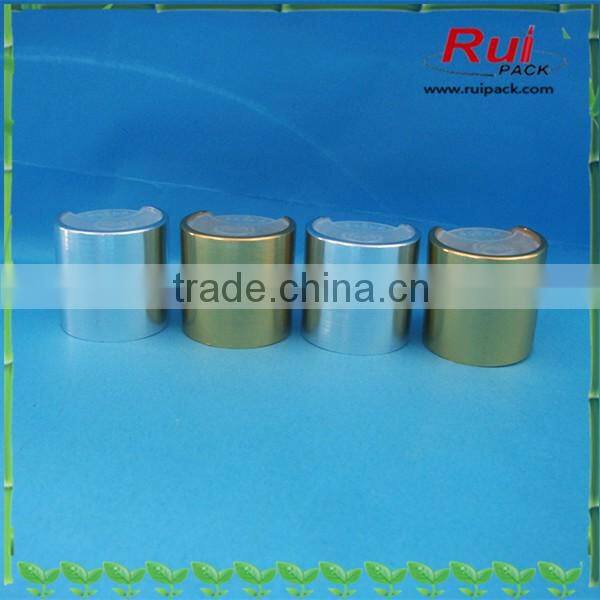 24/410 skin care aluminum disc top cap,Cosmetic press disc top lid