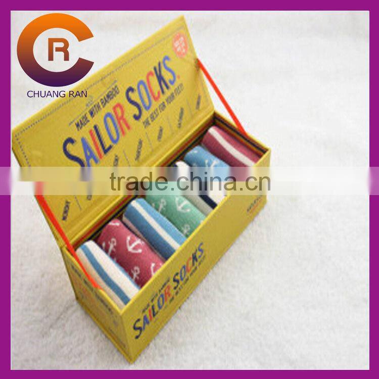 Different sizes custom cheap printed paper socks box