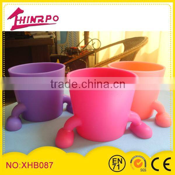 Colorful decorative Silicone Flower Pot & cheap garden pots