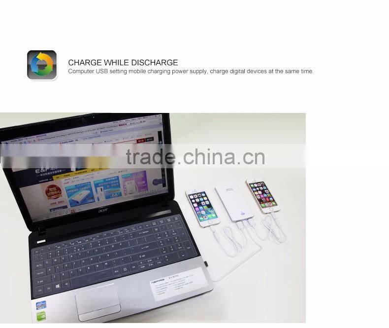 AGA smart 10000mAh power bank for iphone | portable small USB lithium battery charger | mini power supply for digital devices