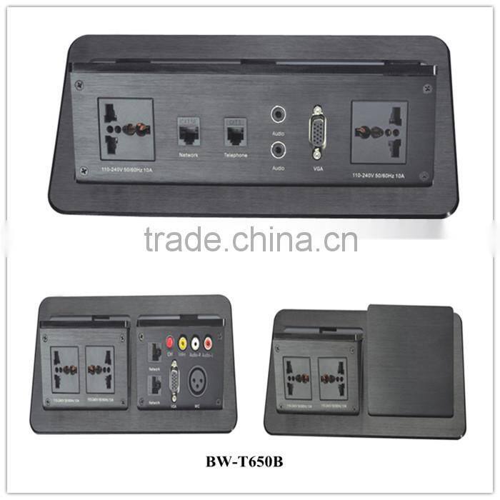 Factory Supply Multimedia Office Desk Socket For Conference Table