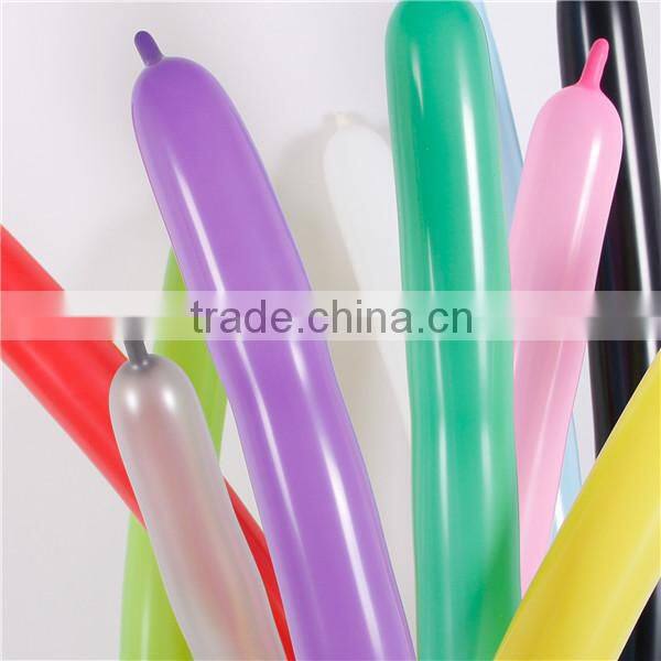 Wholesale balloons EN71 approved 100% latex long shaped modelling balloon
