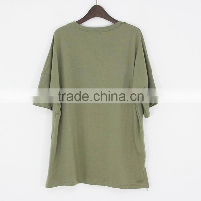 Cotton leisure t-shirt OEM