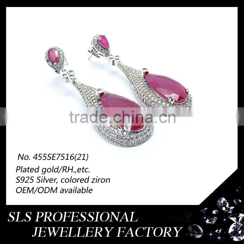 2015 New style africa 925 silver jewelry sets big wedding custom jewelry set