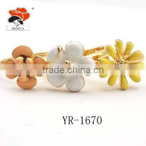 fashion Red roses style handmade ring china factory wholesale