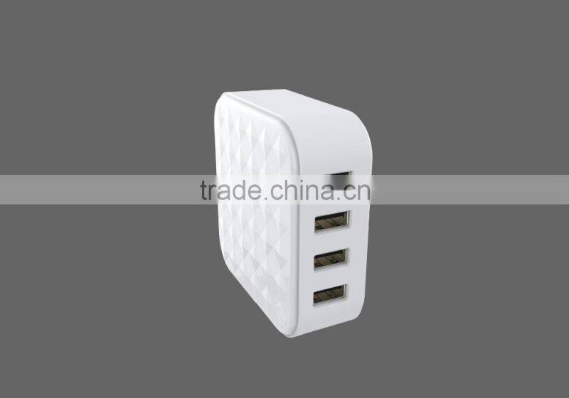 Forrinx 4 ports USB Desktop high speed charging station, mini usb charger for samrt mobile phone/MP3/MP4 player