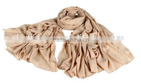 14 Colors in Stock Fashion Women Lady Cotton & Linen Pashmina Scarf Wholesale