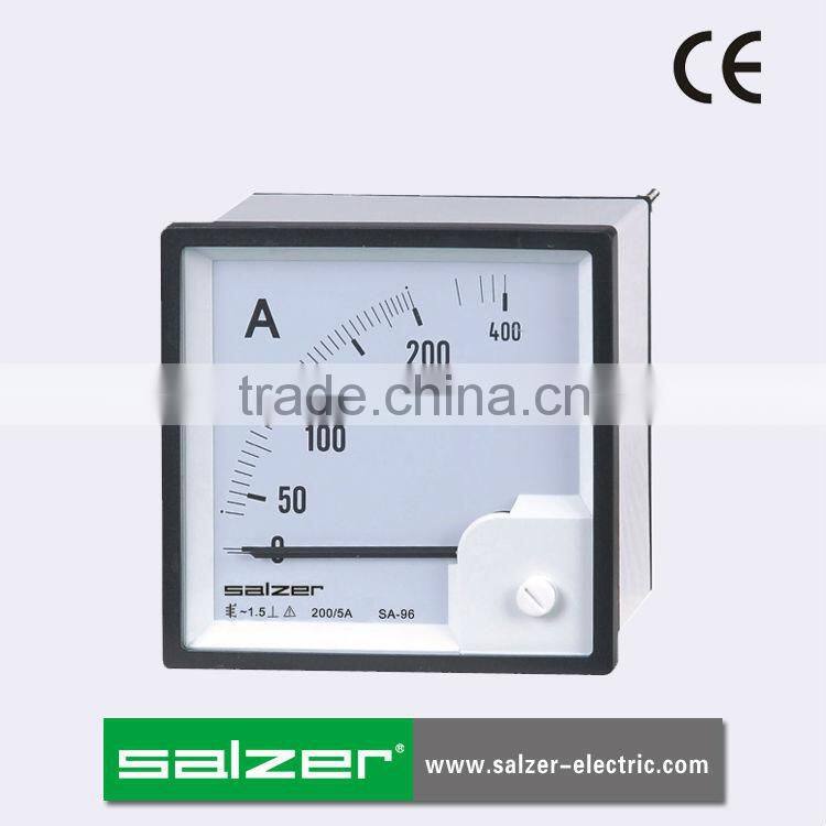 SALZER Brand SA-T96A(F) Analog AC Ammeter Panel Meter