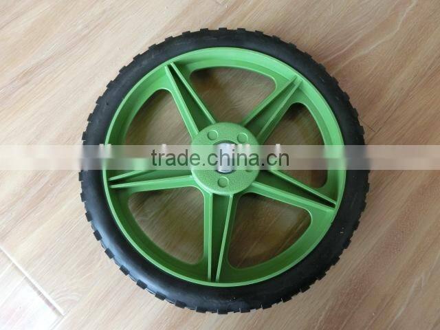 12x1.75 plastic rubber wheel for cutting gras machine use