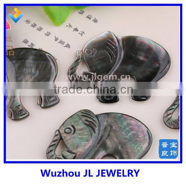 High quality White Mother of Pearl MOP Shell Elephant Animal Beads