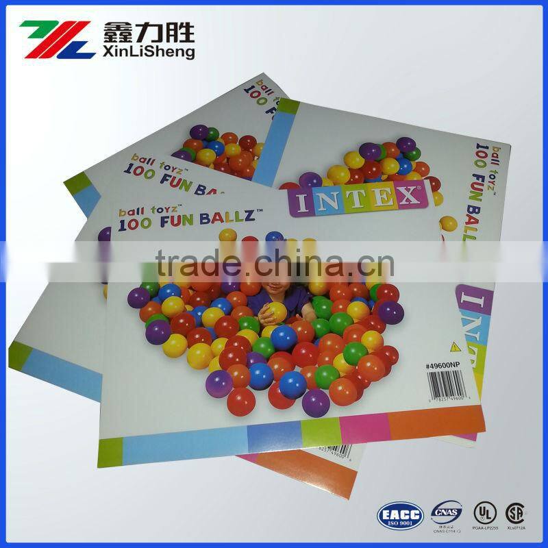 Advertising printed packaging display paper card, insert packing card
