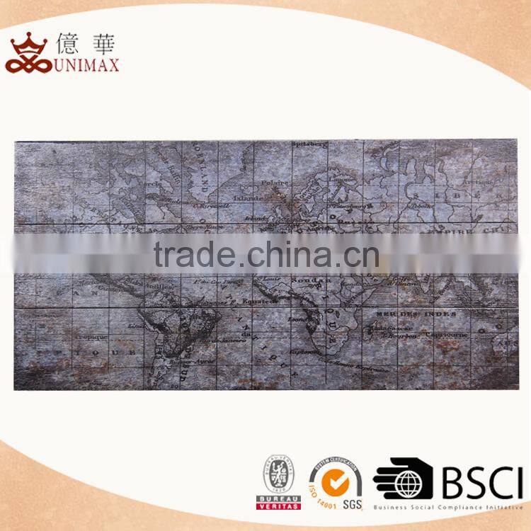 Map theme classical wooden wall sign with best sell