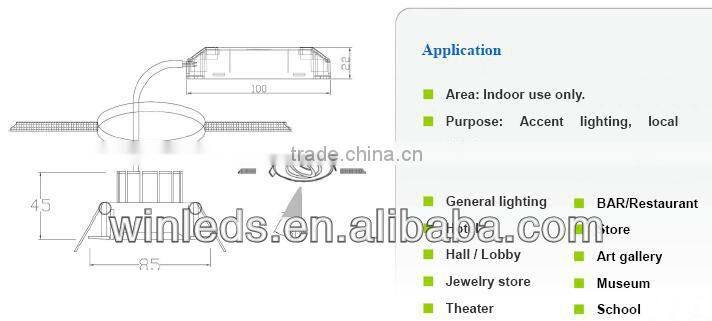 8W dimmable surface mounted led ceiling light led lighting