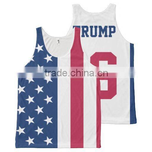 designer new printing usa basketball tank top wholesale for men