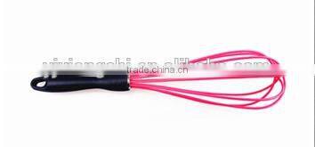 Hot sale colorful silicone whisk with PP handle Silicone Kitchen Utensils for Blending, Whisking, Beating & Stirring