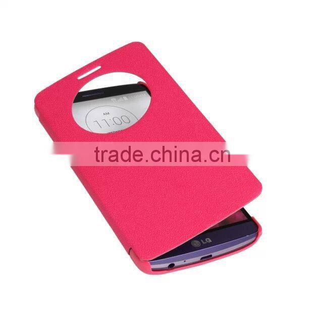 Window View Slim Flip Leather Case Cover for LG G3 D855