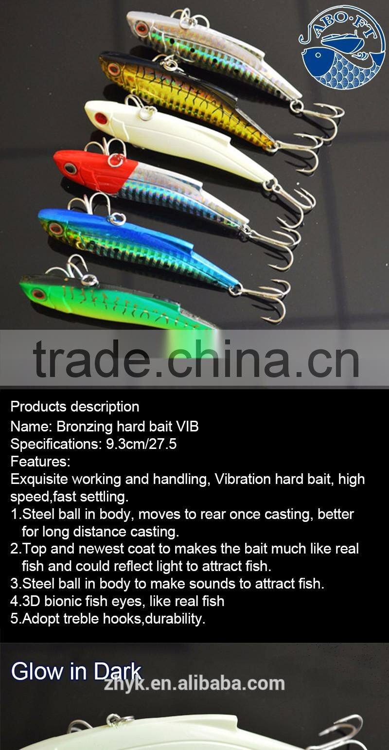 2016 wholesale newest colorful hard bait with heavy weight 27.5g/9.3cm