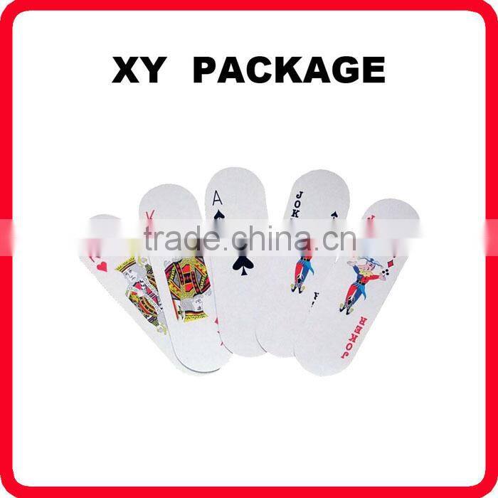 Advertising poker type personalized playing cards