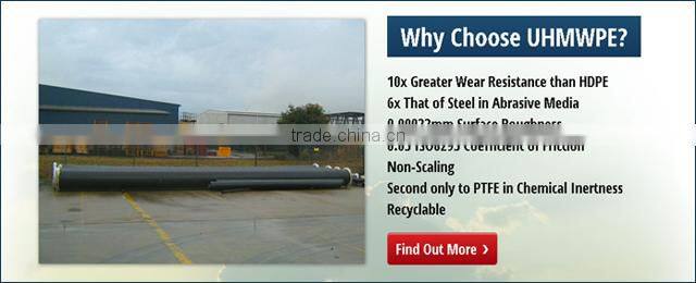 UHMWPE Anti-static Plastic Tube for Sand&Mud&Sea Water Dredging&Suction&Discharge