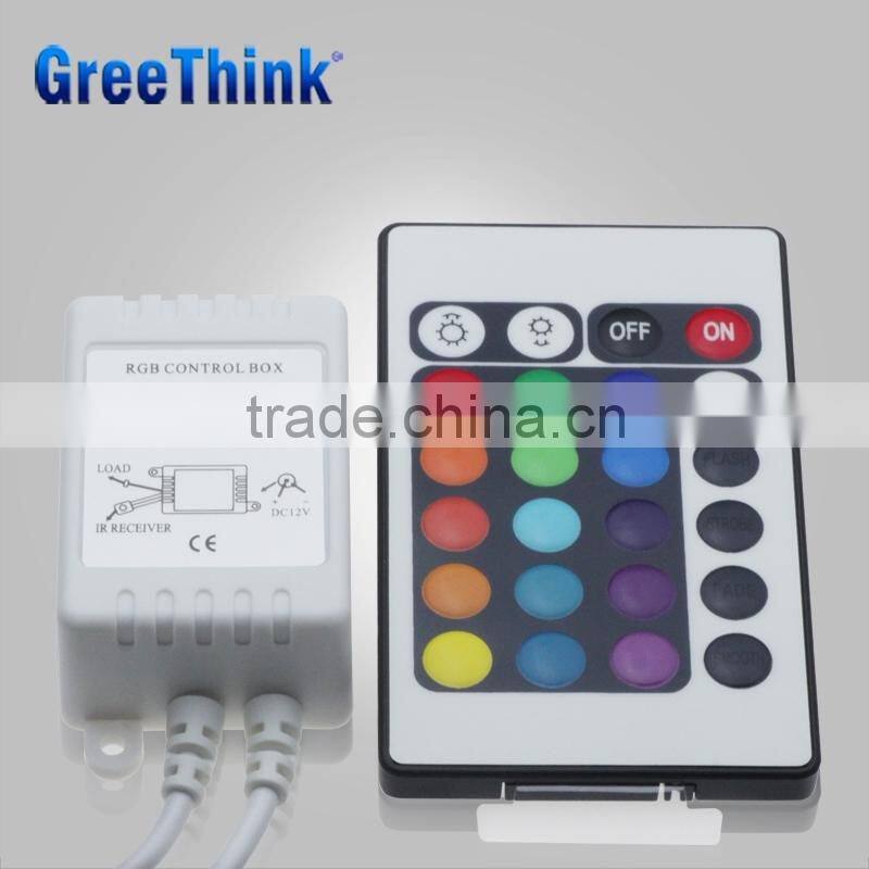 2015 hot sales rgb remote controller with 24keys with high quality