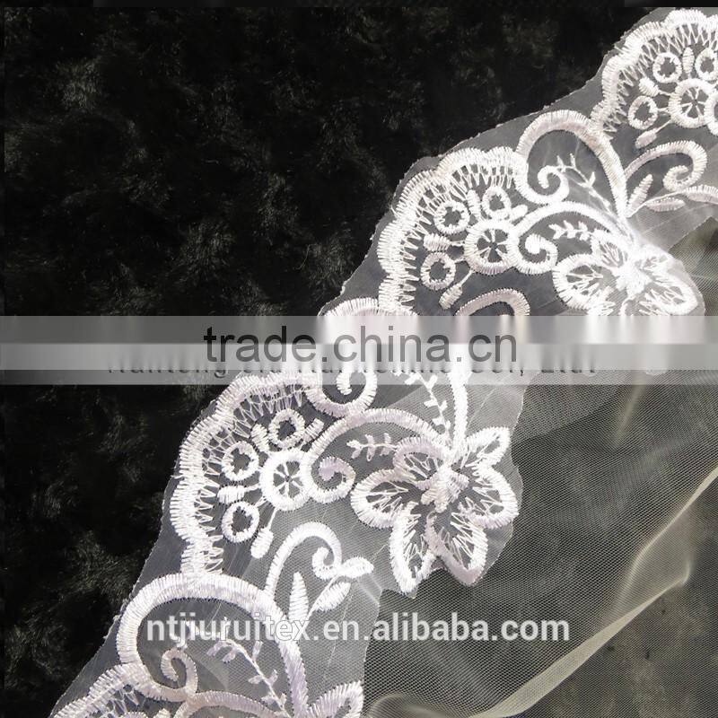 10PCS MOQ: White Cheap And Beautiful 1mW * 3mL Wedding Bridal Veils With Free Shipping