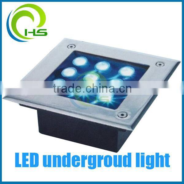 stainless steel garden light screw type 4w square low voltage stainless step light Led underground light