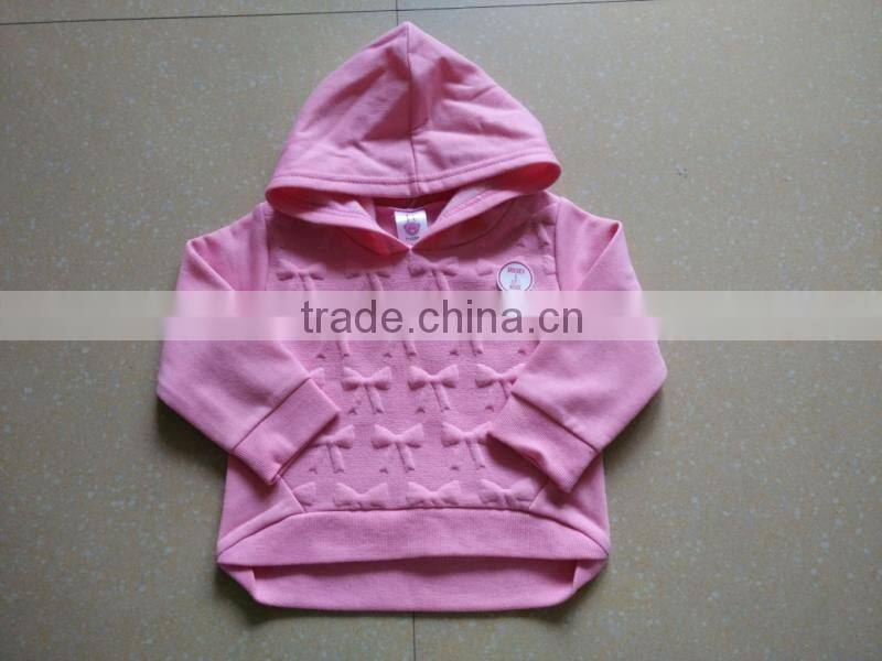 BSCI Passed China Factory Winter Fleece Overall Printed Baby Pullover Infant Hoody Lovely Baby Girls Sweatershirt