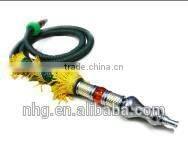 nice decoration heavy shaft glass shisha