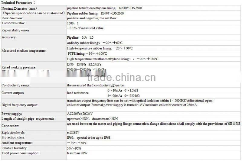 flow measuring instruments electromagnetic flow meter