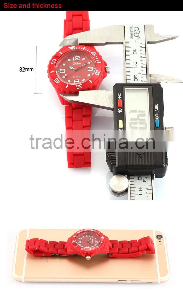 2015 oulm cheap plastic watch, plastic kids digital watches, colorful plastic watch wholesales