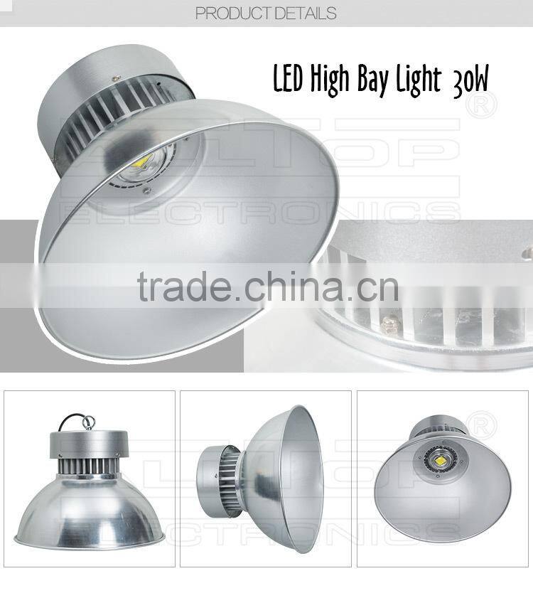 High lumen bridgelux waterproof 30w high bay led lamps