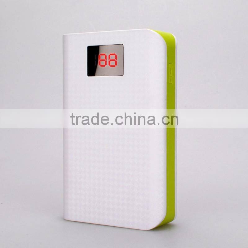 Promotional 6600mAh dual usb ports portable power bank for cellphones