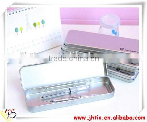 Pencil Box, New Fashion Tin Flat Pencil Case