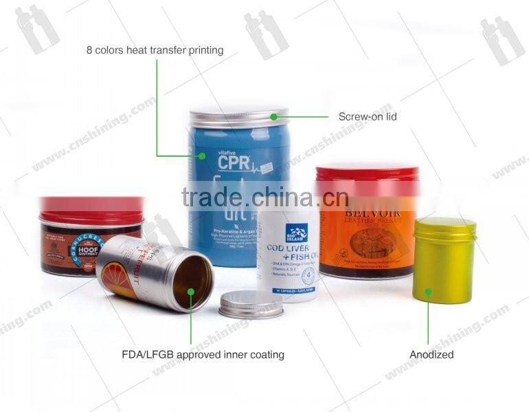 pharmaceutical aluminum can Aluminum canister is a premium package for tea leaf