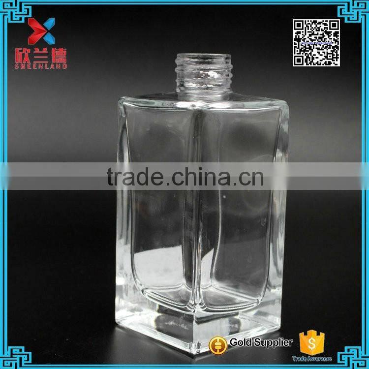 glass diffuser bottle 200ml rectangle shape best quality glass bottle reed sticks