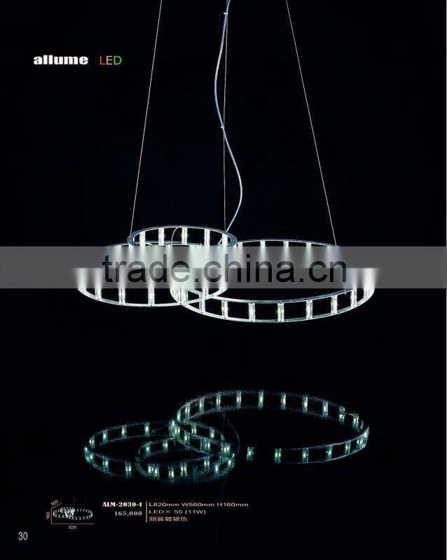 Epistar White Square Acrylic Pendant LED Chandelier for Home