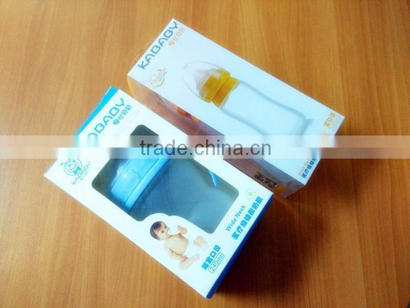 Factory pricing Food grade silicone nipple feeding bottle for baby with the BPA free test