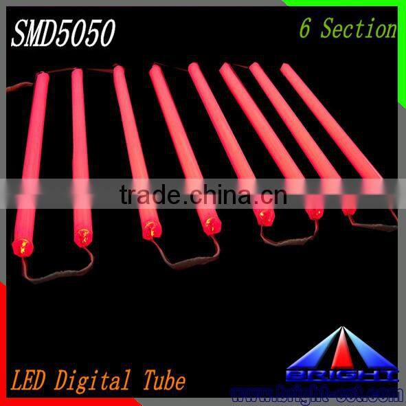 High quality digital tube led waterproof, DC24v dmx rgb 5050 outdoor led digital tube