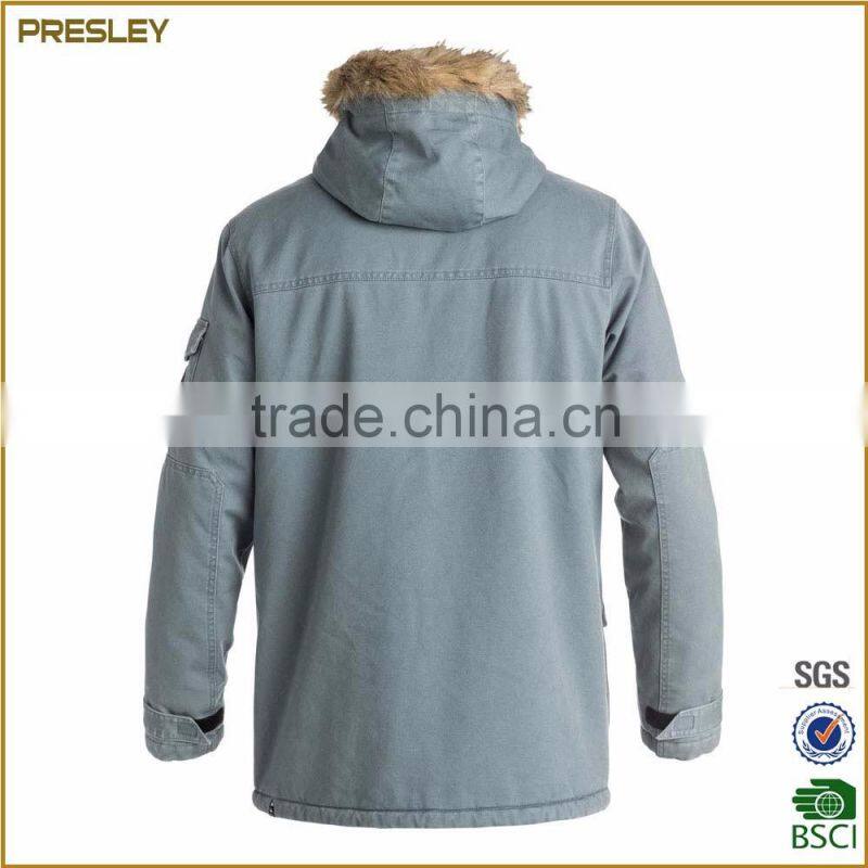 2016 China Manufacturers Custom High Quality Fashion Men Winter Overhead Coat Outdoor Jacket