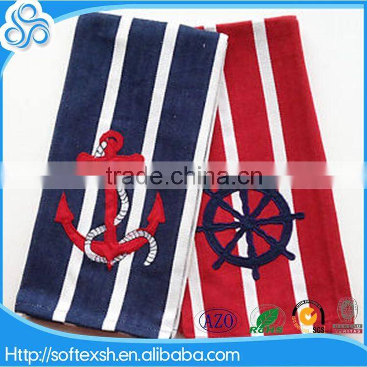 china supply Cotton yarn dyed nautical tea towel
