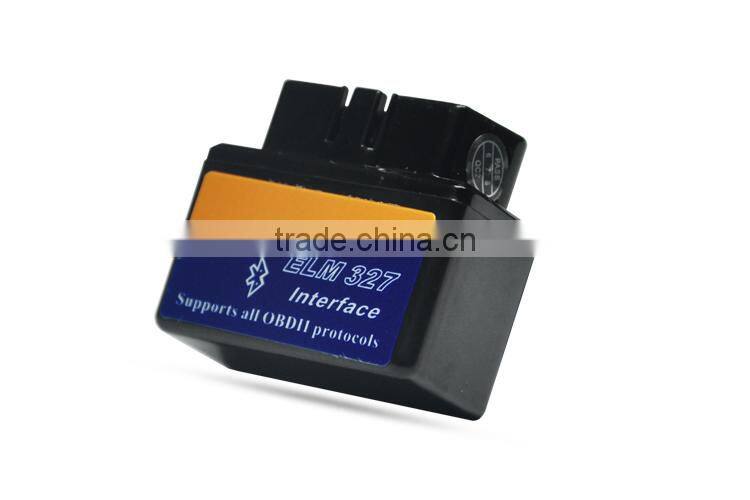 High Quality Super Mini ELM 327 Bluetooth ELM327 interface Supports All OBD2 Protocols free shipping