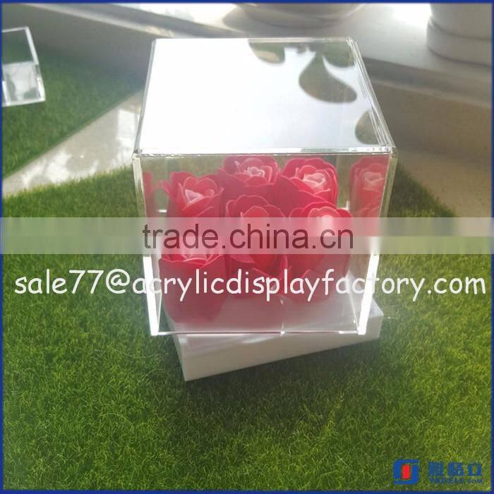high quality factory price countertop clear acrylic diplay box/ acrylic watch product diplay