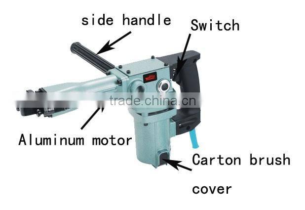 40mm rotary hammer drill ,hot sales1600w ,electric breaker hammer drill