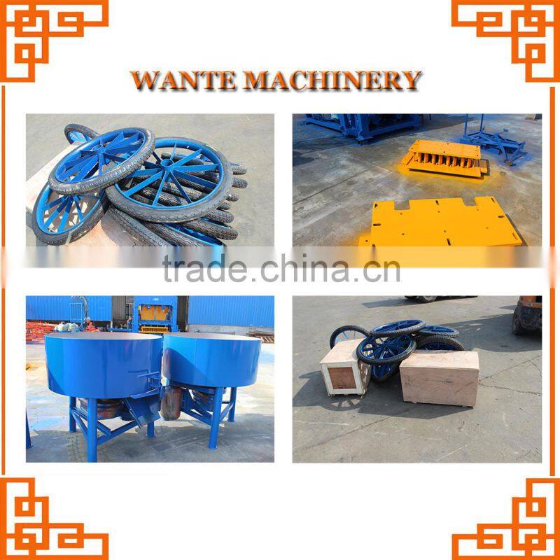 WANTE MACHINERY QT40-1 house plans fully automatic block making machine